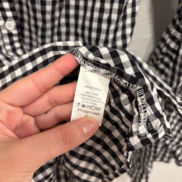 Do+Be gingham off the shoulder top - Picture 3 of 4